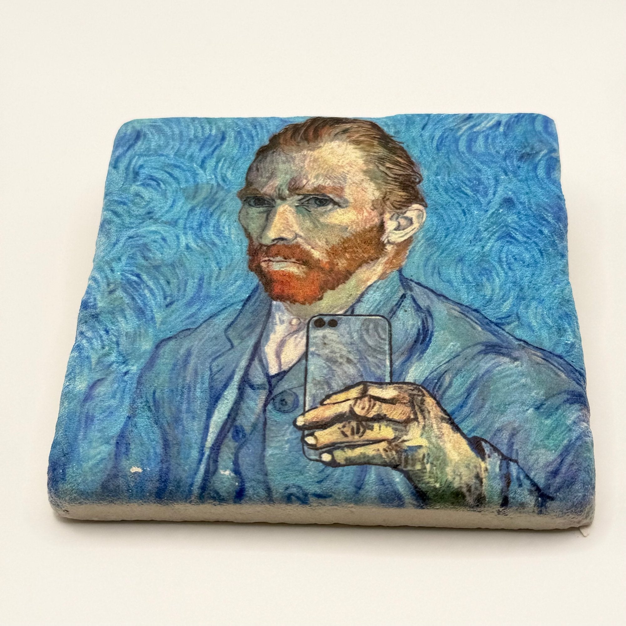 Vincent Van Gogh Selfie Stone Coaster