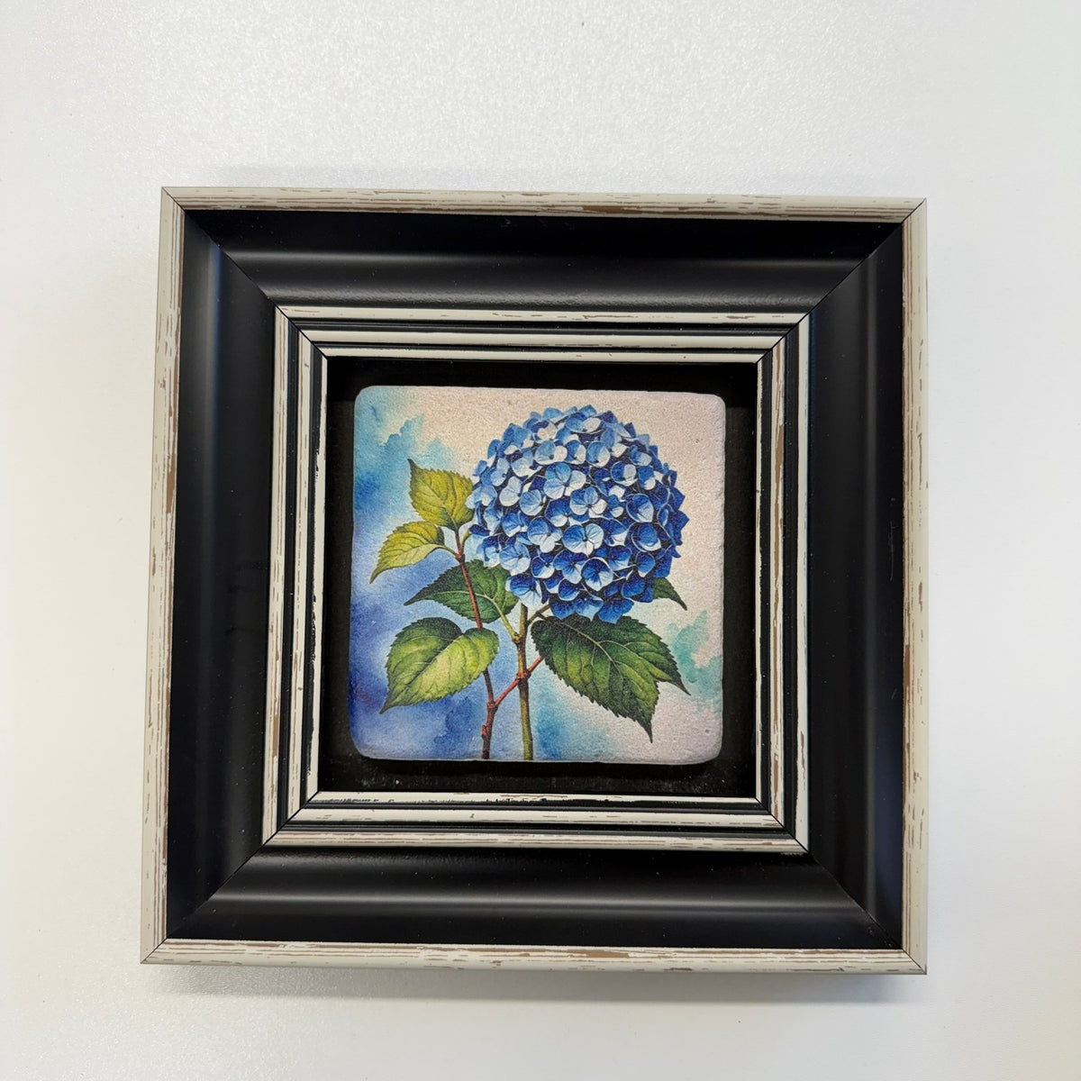Variant Mapping v4 | vintage-blue-hydrangea-stone-coaster | with Black Frame | sha256:4364568eaace