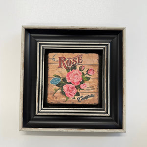 Variant Mapping v4 | vintage-rose-botanical-natural-stone-coaster | with Black Frame | sha256:2dcc13573e52