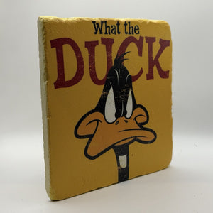 What The Duck Natural Travertine Stone Hotpad 3