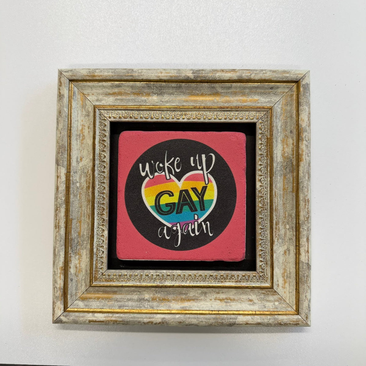 Variant Mapping v4 | woke-up-gay-again-natural-stone-coaster | with Gold Frame | sha256:75ea2b6a2691