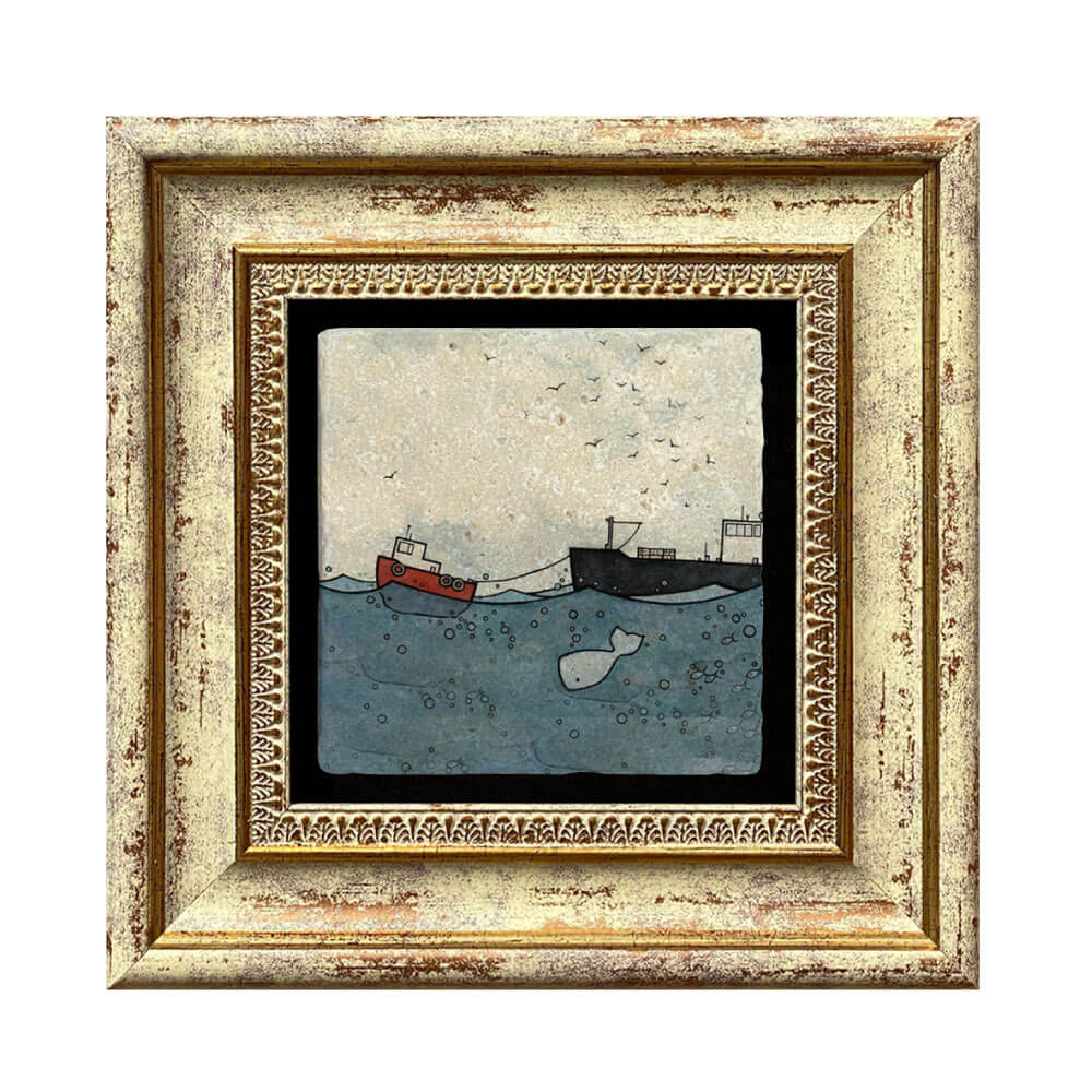 Frames with Stone Coasters 3 M36A Gold