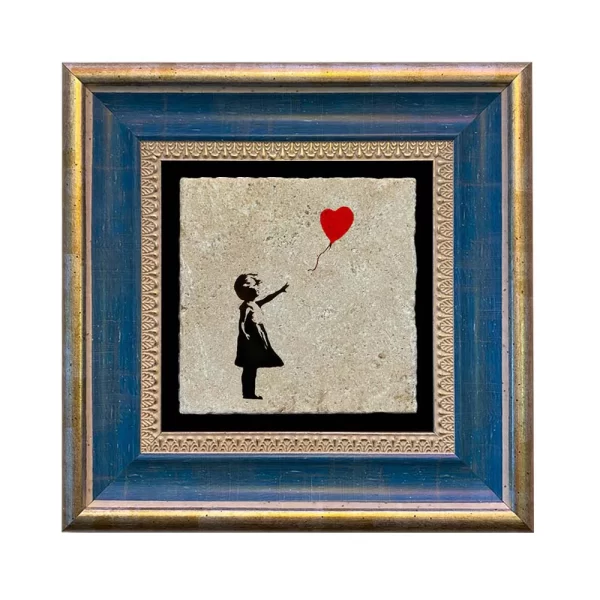 BANKSY COASTER B01 FLAT BLUE