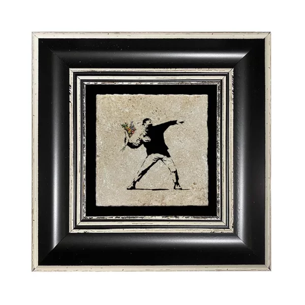 BANKSY COASTER B03 BLACK