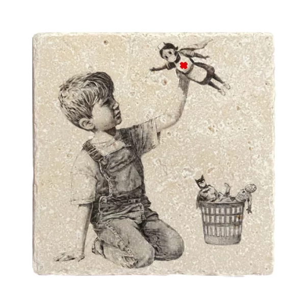 BANKSY COASTER B04