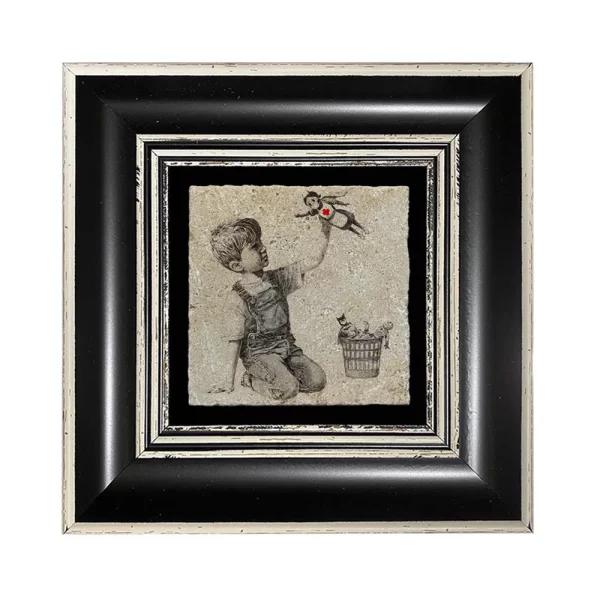 BANKSY COASTER B04 BLACK