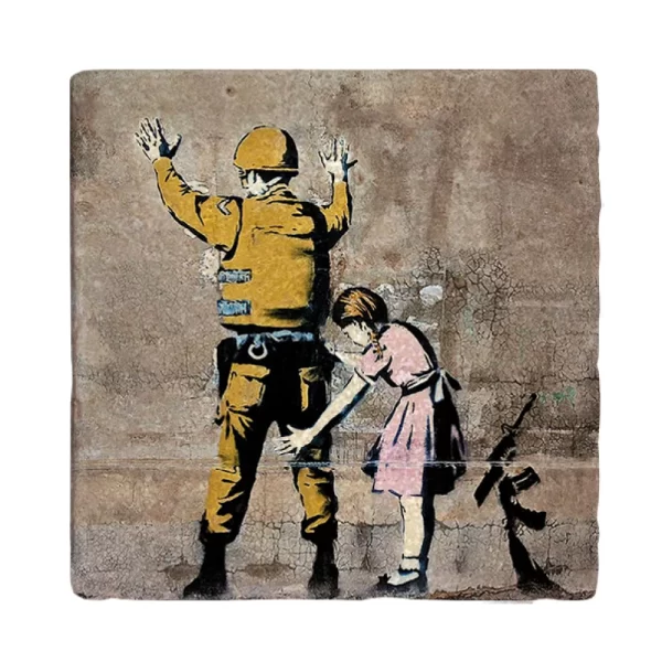 BANKSY COASTER B06