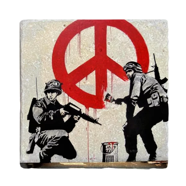 BANKSY COASTER B09