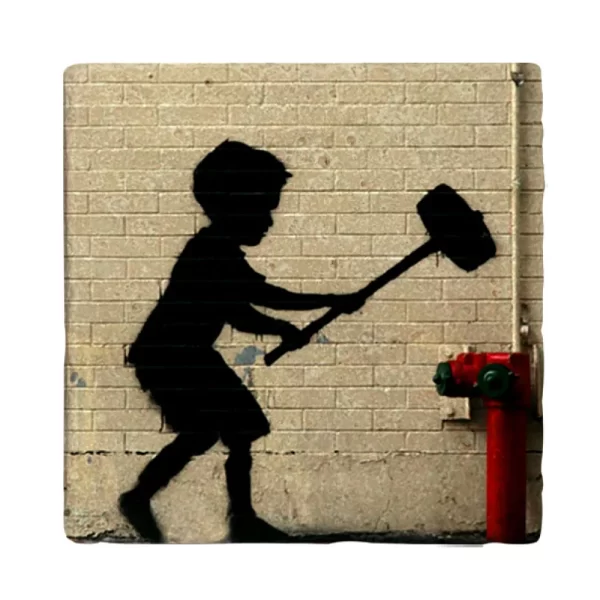 BANKSY COASTER B10