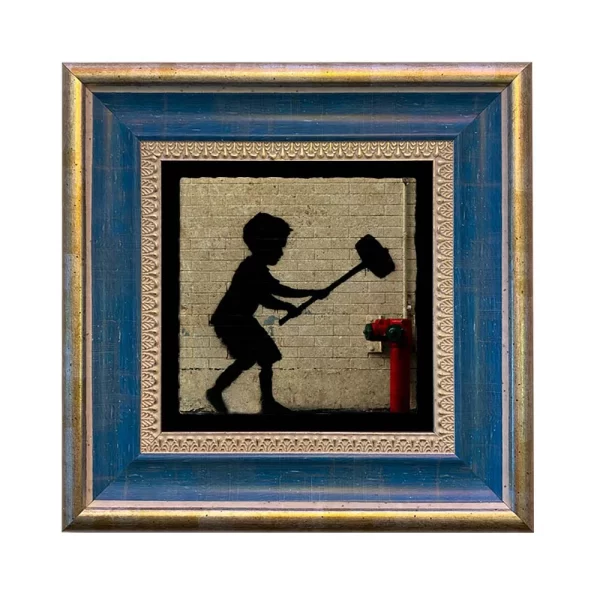 BANKSY COASTER B10 FLAT BLUE