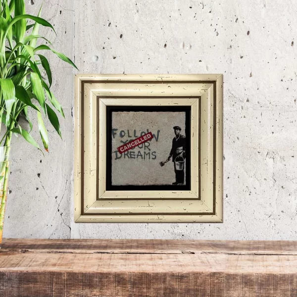 BANKSY COASTER B11 FLAT WHITE LIFESTYLE