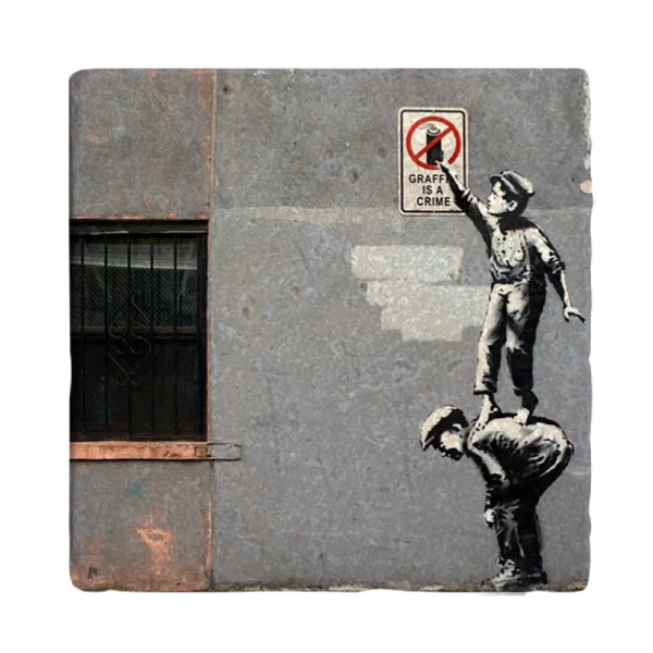 BANKSY COASTER B12