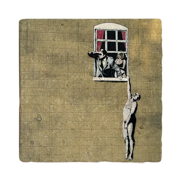 BANKSY COASTER B13