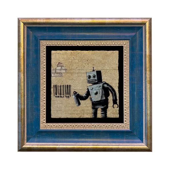 BANKSY COASTER B14 FLAT BLUE