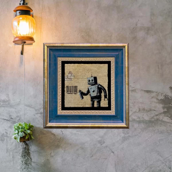 BANKSY COASTER B14 FLAT BLUE LIFESTYLE