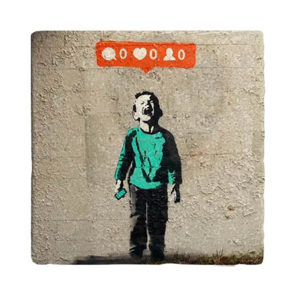 BANKSY COASTER B15