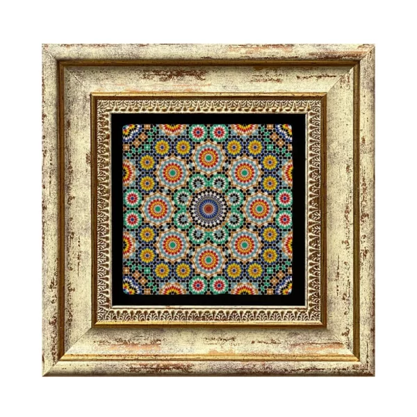 ETHNIC COASTER E07 GOLD FRAME