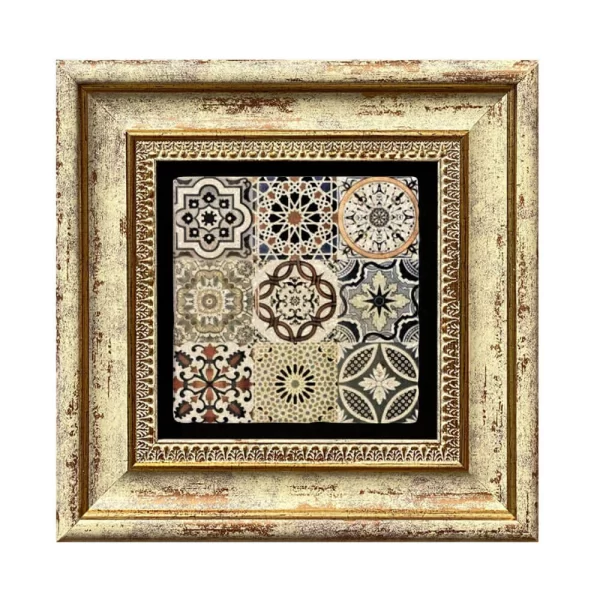 ETHNIC COASTER E16 GOLD FRAME