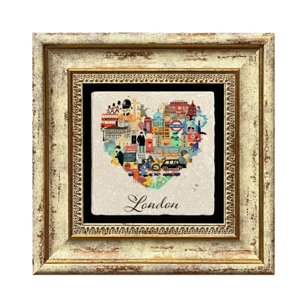 LONDON COASTER L08 GOLD FRAME