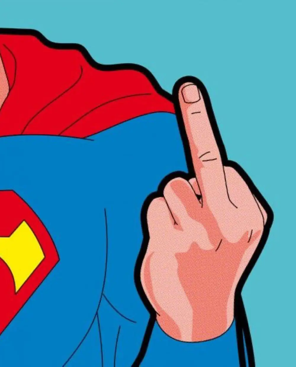 101-Superman Finger Poster