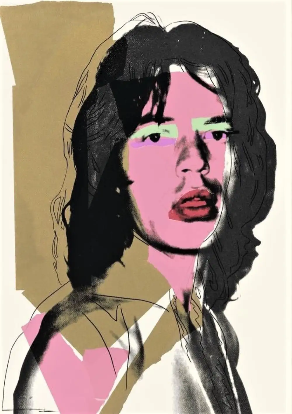 105-Mick Jagger Wahol Poster