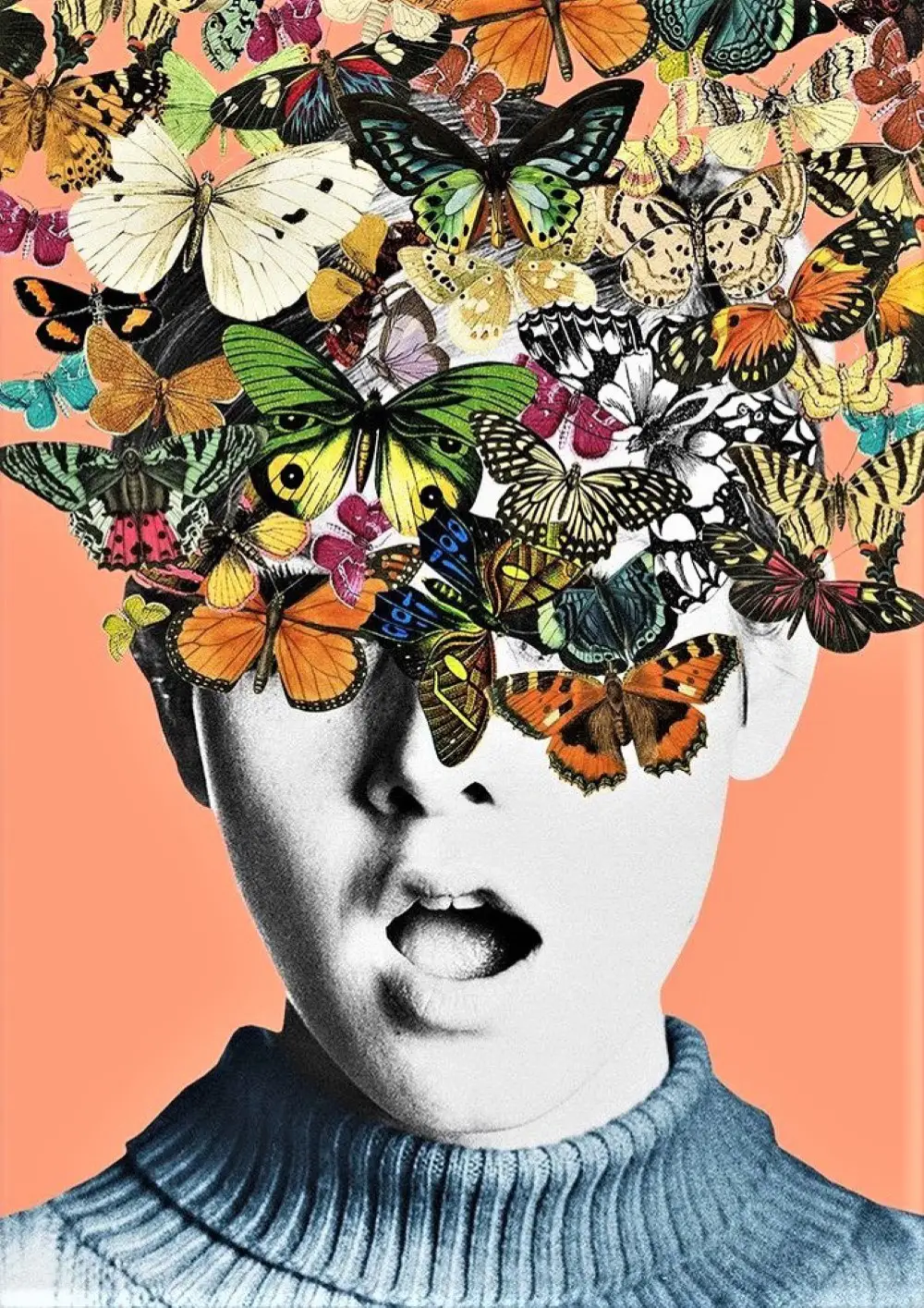 164-Twiggy Flower Poster