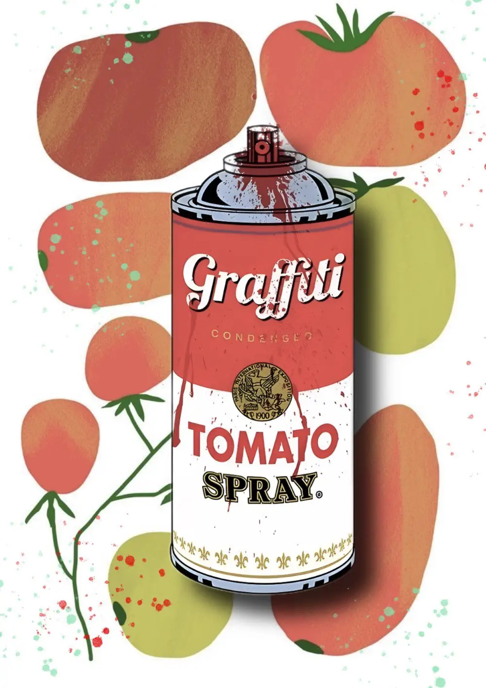 283-Tomato Spray Poster