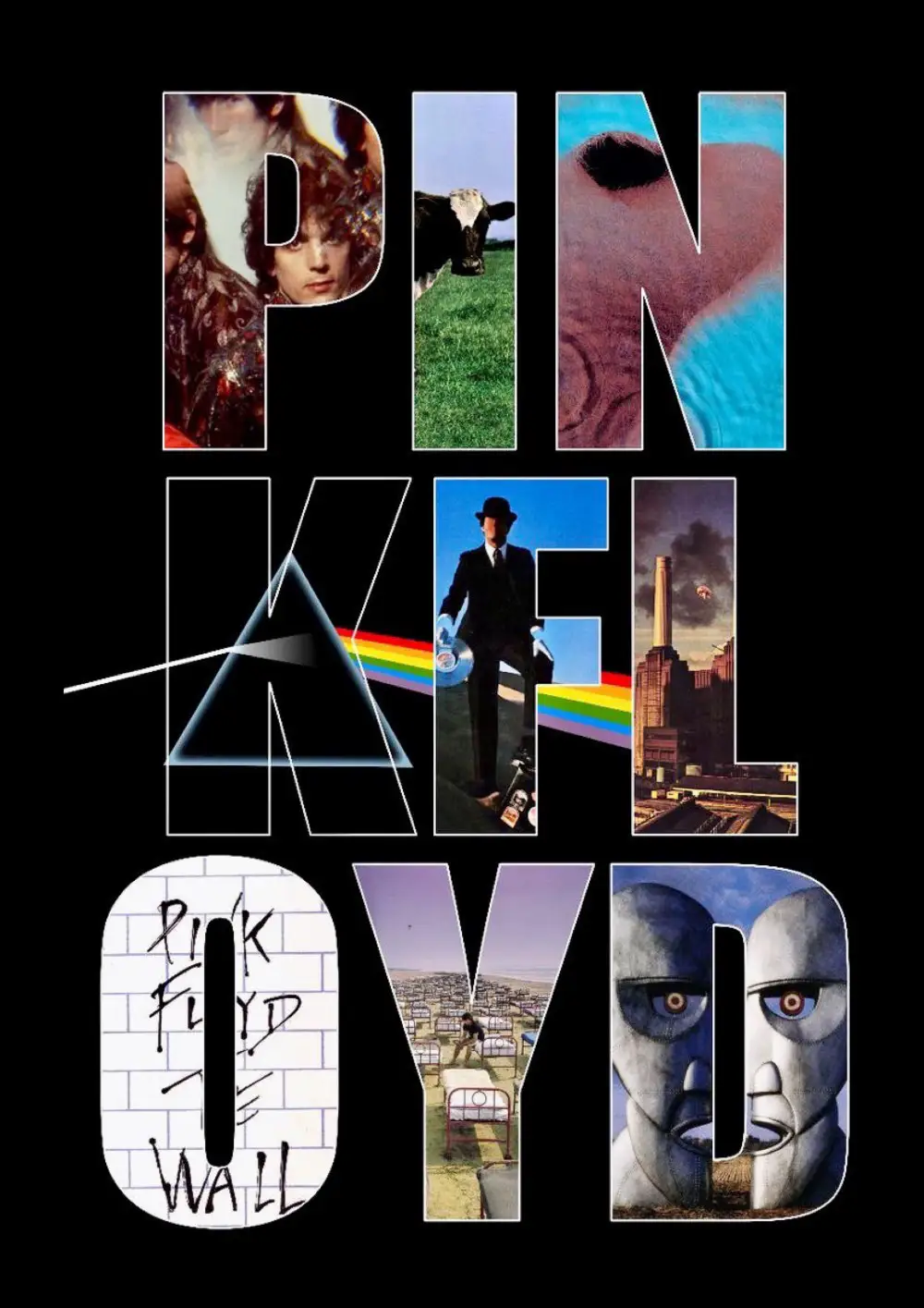 61-Floyd Albums Poster