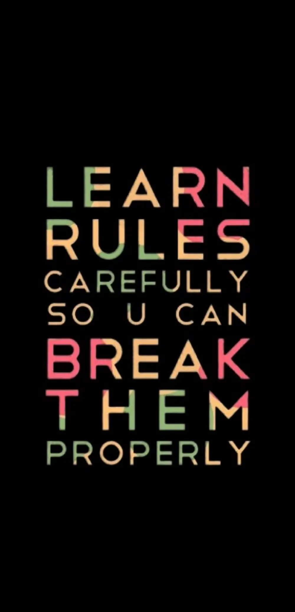 77-Learn Rules Poster